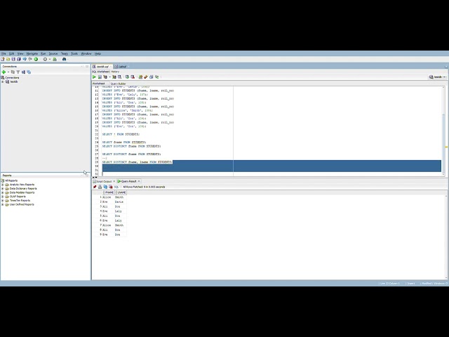 Oracle 8 SQL DISTINCT with multiple columns