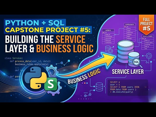 Python + SQL Capstone Project #5: Building the Service Layer & Business Logic
