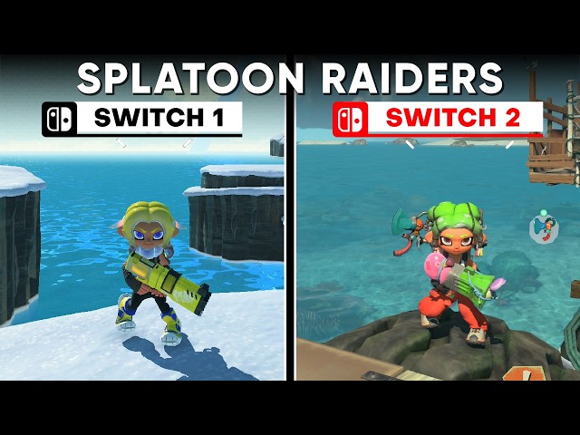 Splatoon 3 vs Splatoon Raiders - A Generational Jump? (Graphics Comparison)
