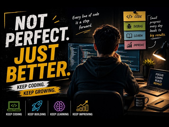 You Don't Need to Be Perfect to Become a Great Programmer 💻🔥 | Keep Coding