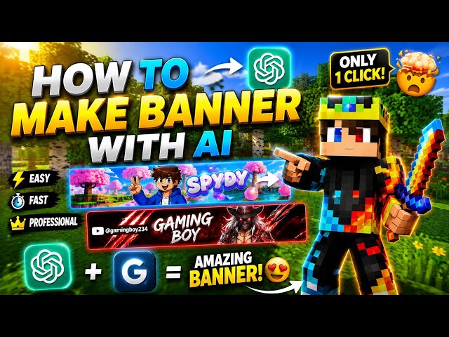 How to make channel banner with AI🔥💀👀❤️ [ tutorial] 