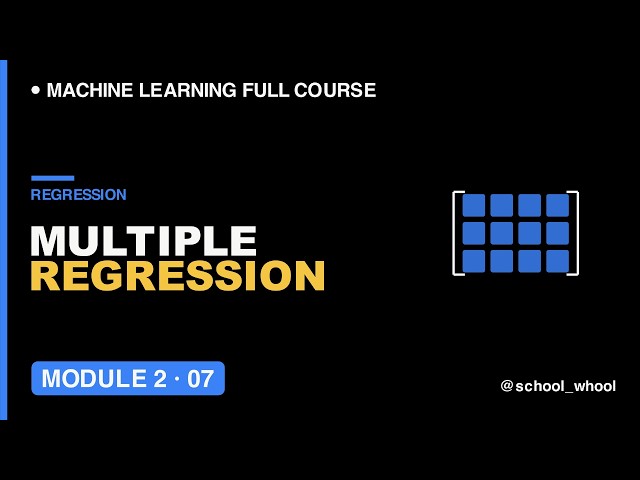 M2L7: Multiple Linear Regression Explained Predicting with Many Features | ML free course | AI