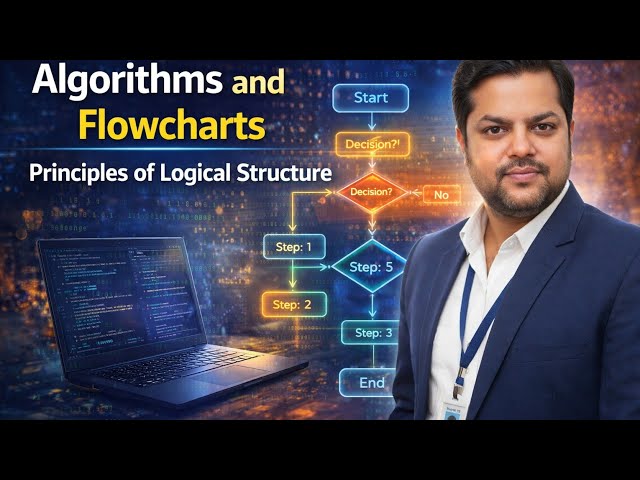 Algorithm and Flowchart Explained 🔁 | The Foundation of Logical Thinking in Programming