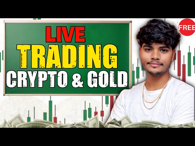 Crypto Gold Live Trading |  12Aug | Live Crypto Trading | Live Gold Trading #goldlive #cryptotradin