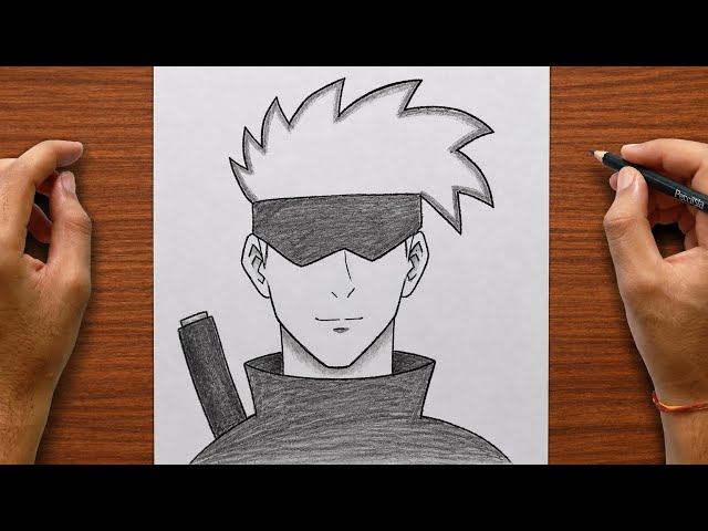 How to Draw Gojo Satoru Easy ✏️ | Gojo Drawing Tutorial | Jujutsu Kaisen Drawing