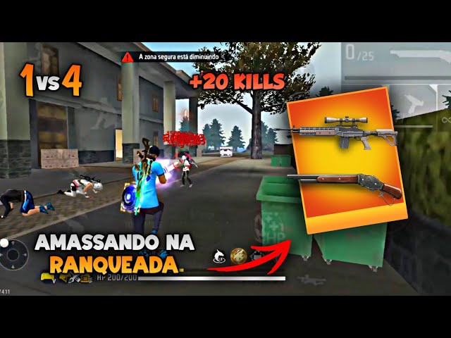 AMASSANDO O MAPA NO SOLO VS SQUAD!! RANQUEADA SOLO VS SQUAD FREE FIRE!!