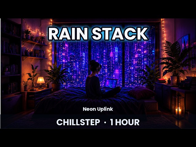 Coding Music for Late Night Work & Deep Focus 🎧Chillstep "Rain Stack" [1 Hour · Deep Ambient Mix]