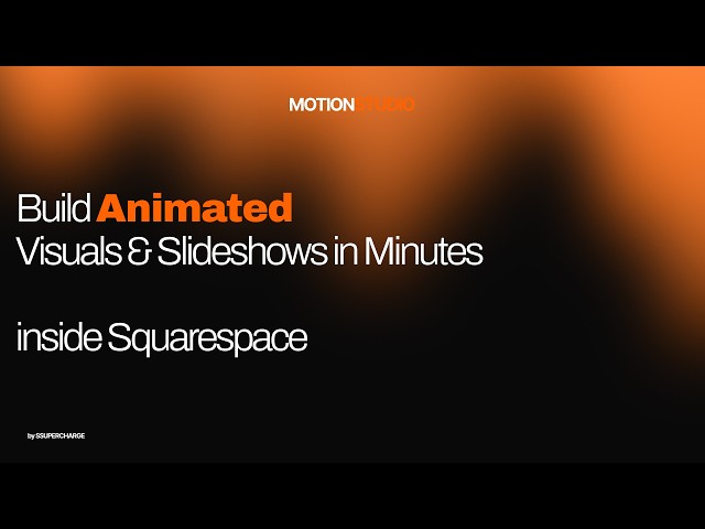 Motion Studio: Build Animated Visuals & Slideshows in Minutes