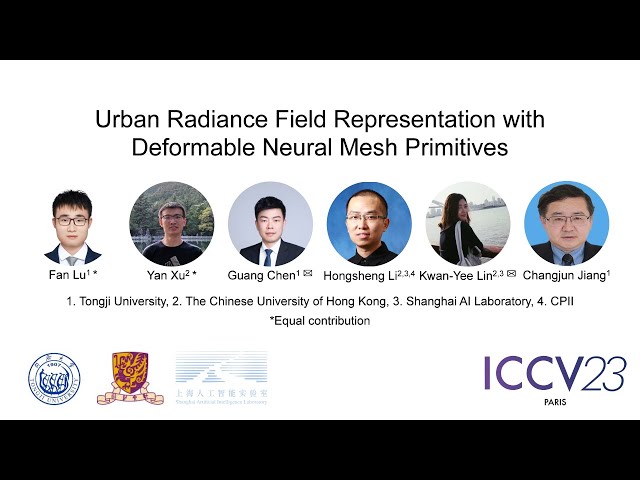 [ICCV 2023] Urban Radiance Field Representation with Deformable Neural Mesh Primitives