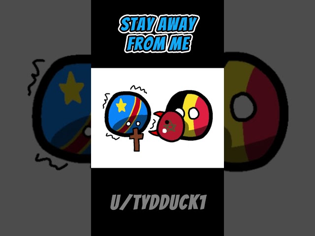 The Congo is not scared of anything... other than that... 🇨🇩 😨👻 #shorts #countryballs #memes