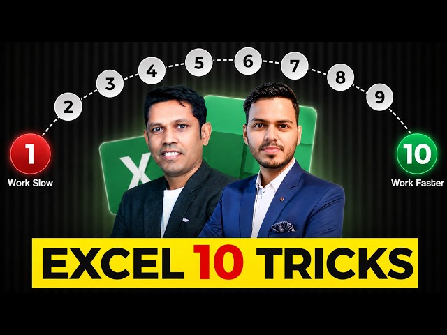 🔥 10 Excel Tricks That Save Hours Every Week! | Excel Tips & Tricks for Office Work