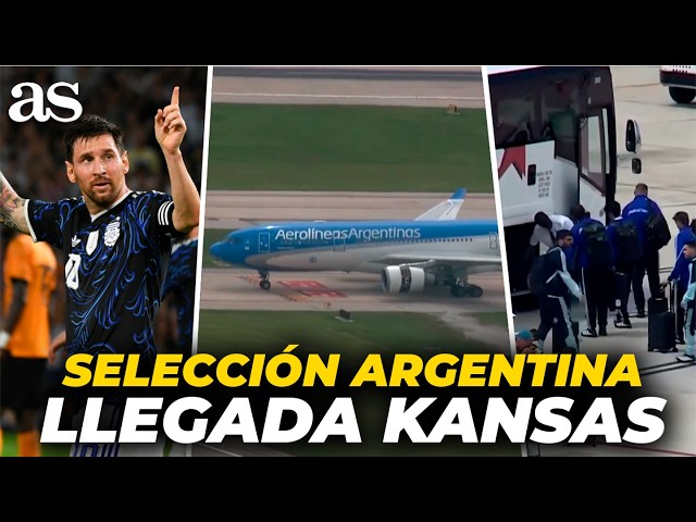 MESSI YA ESTÁ en KANSAS CITY: la llegada de la SELECCIÓN ARGENTINA a ESTADOS UNIDOS