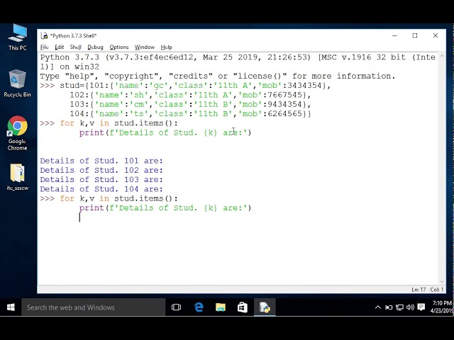 Nested Dictionaries in Python