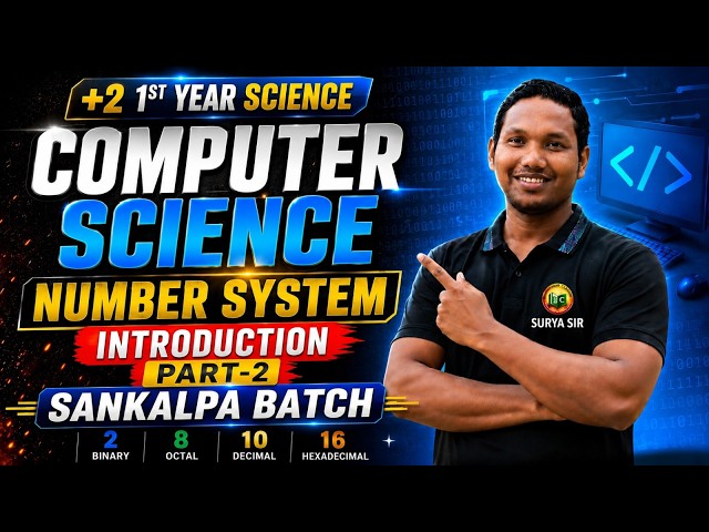+2 1ST YEAR COMPUTER SCIENCE | NUMBER SYSTEM INTRODUCTION | PART 2 | BINARY, OCTAL, DECIMAL