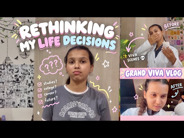 VLOG🧚🏻: life decisions? REGRETTING ✋ | MED school VIVA vlog *FINALS szn* 💀