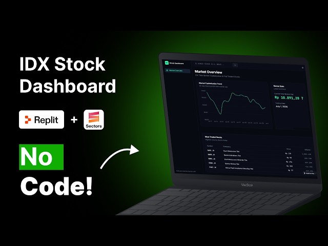I Build Custom Stock Dashboard Without Coding Under 10 Minutes! (Using Replit + Sectors App)