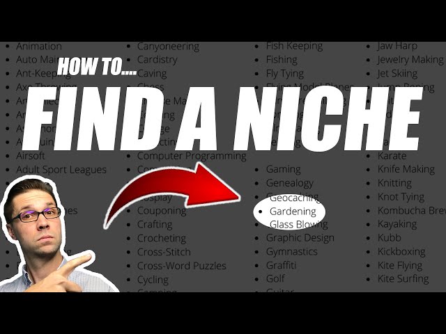 How to Find a Niche for an Affiliate Website (my EXACT method)