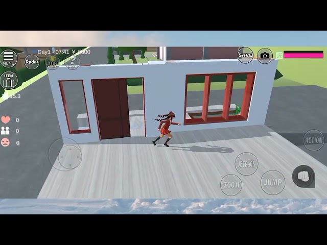 Buat rumah merah putih (bagian ruang tamu) SAKURA SCHOOL SIMULATOR TUTORIAL PART 1 