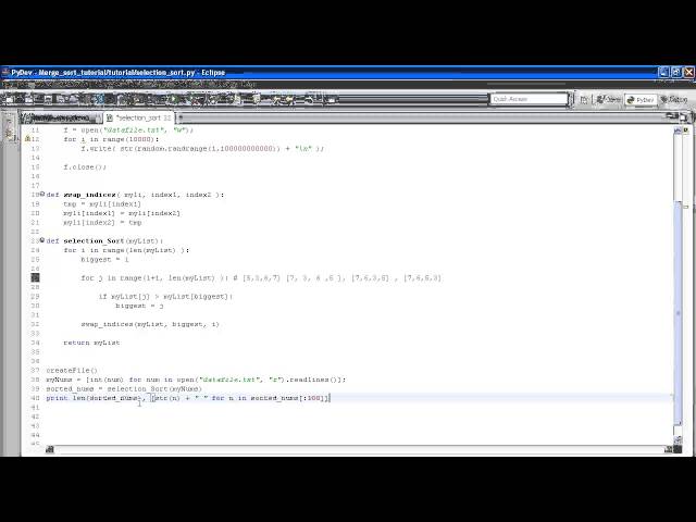 Python Algorithms For Beginners Tutorial 1 - Selection Sort and cProfile
