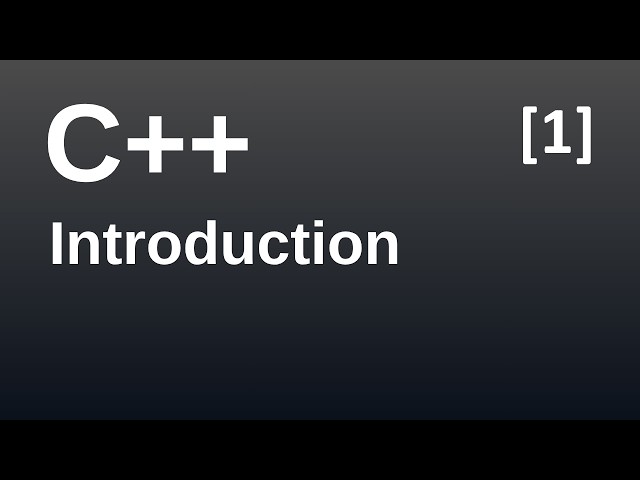 C++ Introduction