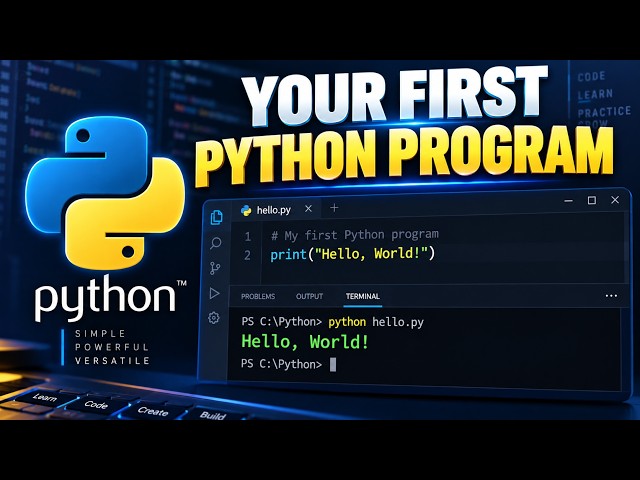 Your First Python Program | print Explained for Beginners