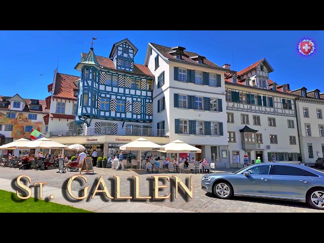 ST. GALLEN SWITZERLAND ✨ Discover the UNESCO World Heritage Site of city / Walking tour 4K