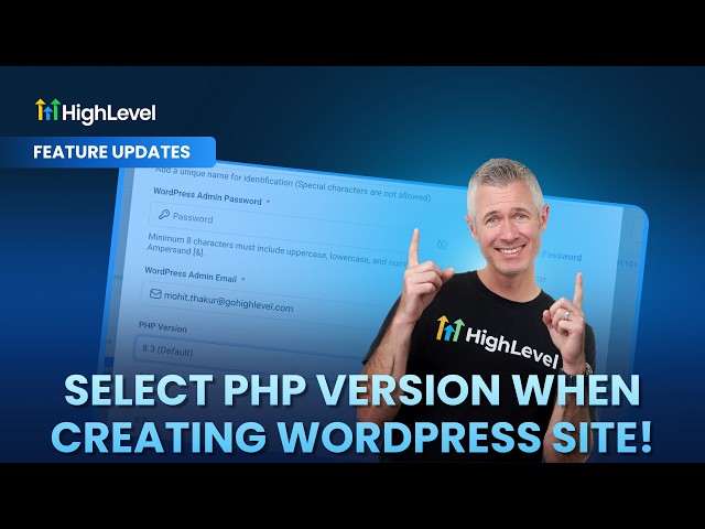 Select PHP Version When Creating Wordpress Site!