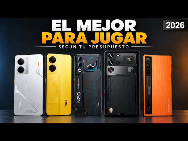 El MEJOR celular para JUGAR según tu presupuesto en 2026 🎮