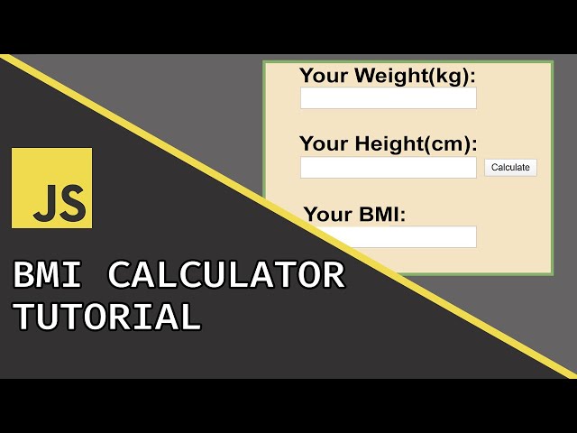BMI Calculator | Javascript Beginner Project Tutorial