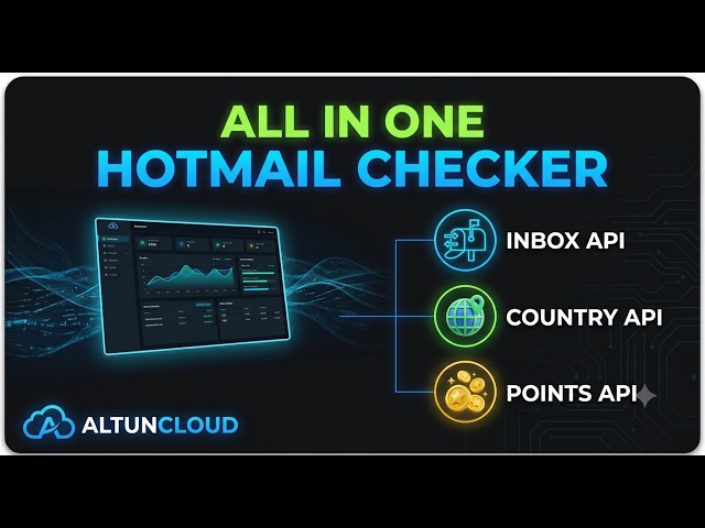 All In One Hotmail Accounts Checker | Hotmail Inbox API + Country API + Points API +GUI | AltunCloud