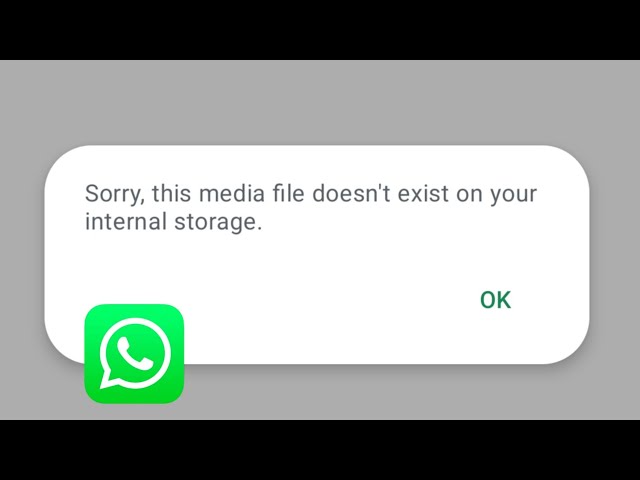 Fix WhatsApp "Sorry, This Media File Doesn't Exist on Your Internal Storage" Problem (2026)