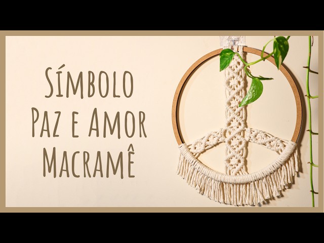Peace and Love Macramé Wall Hanging ✌️☮️🧶