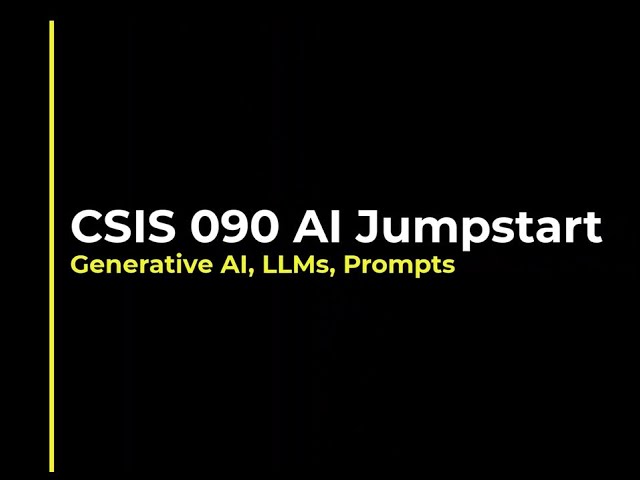 Generative AI, Large Language Models, Prompts