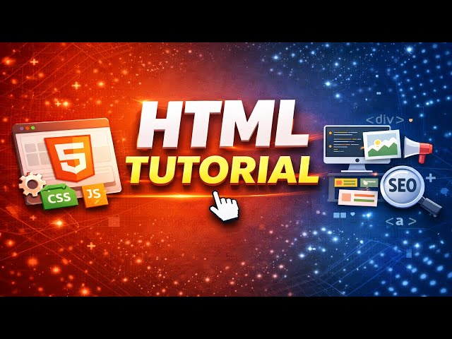 কোর্স আউটলাইন | HTML — Complete Beginner to Professional Guide