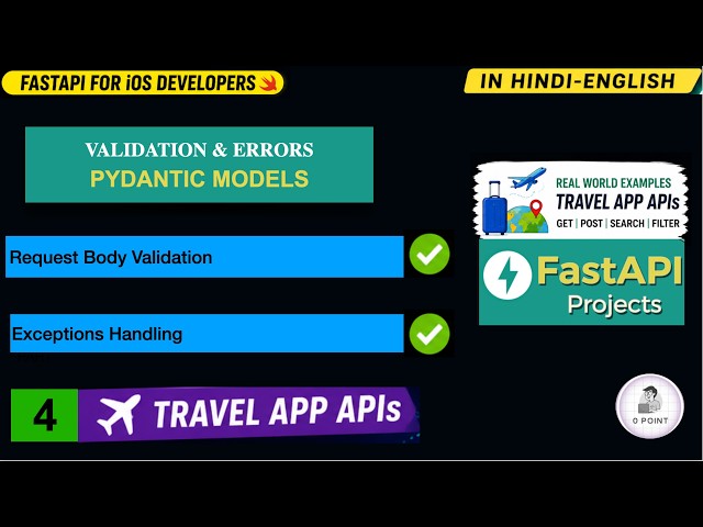 Learn FastAPI Backend Development | Validation, Pydantic Models & Error Handling | Part 4