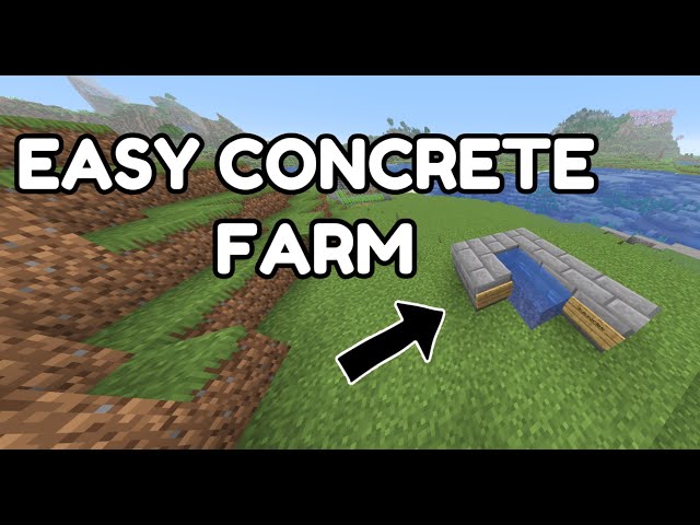 Easy concrete farm | Minecraft java 1.21.11