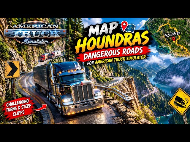 😱 HOUNDRAS MAP – Epic & Dangerous Journey! | American Truck Simulator 1.60 and 1.61