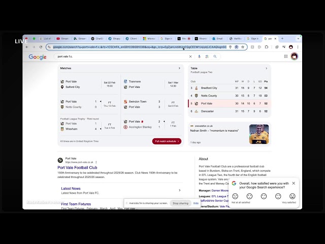 Welcome to our live show!