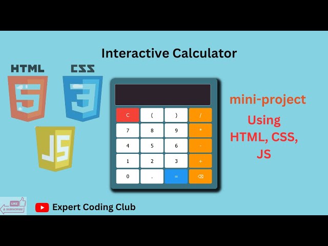 create calculator using html css and javascript 2025 | mini project for beginners ||