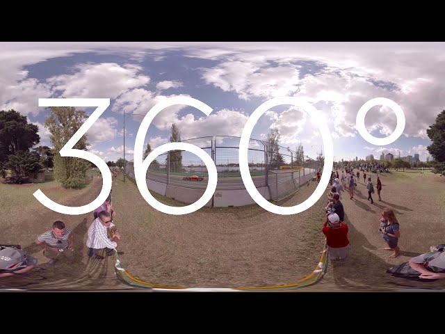 360° VIDEO - 2016 Formula 1 Australian Grand Prix Trackside Turn 8 (Lauda)