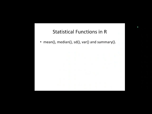 Advanced concepts of R Programming