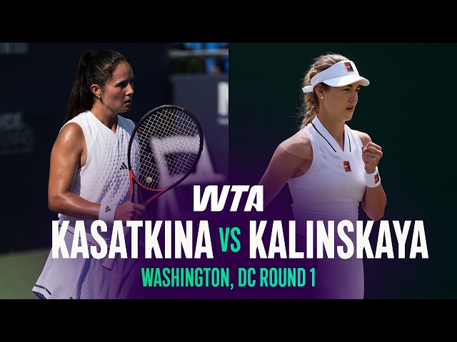 Daria Kasatkina vs. Anna Kalinskaya | 2026 Washington, DC Round 1 | WTA Match Highlights