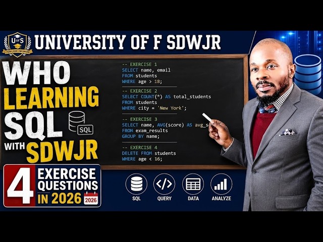 Learning SQL with Professor SDWJR |   UNIVERSITY OF SDWSR