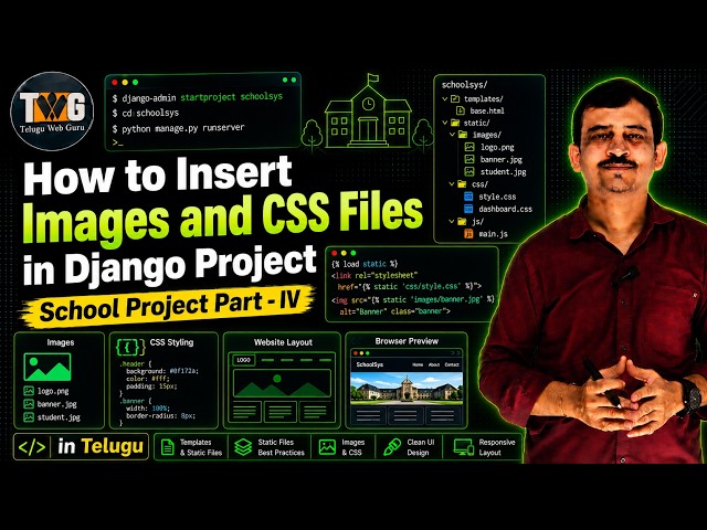 inserting images and css files in django project