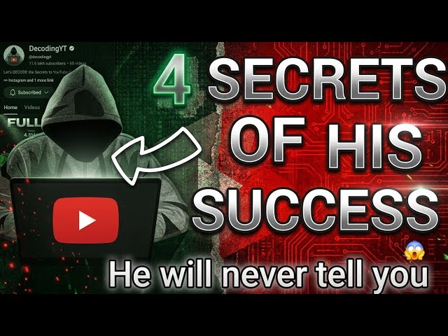 How @decodingyt became very successful in less than 60 videos what's his secret?|😱