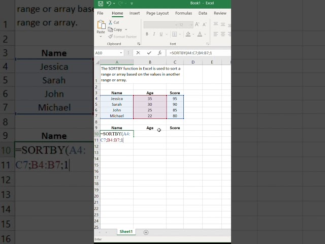 STOP Sorting Manually! Use SORTBY Instead