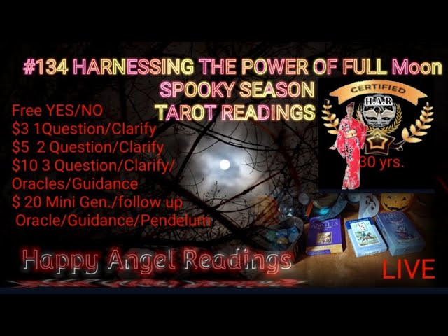 #134 harnessing the power of full moon RITUAL #freelive#tarot#happyangelreadings