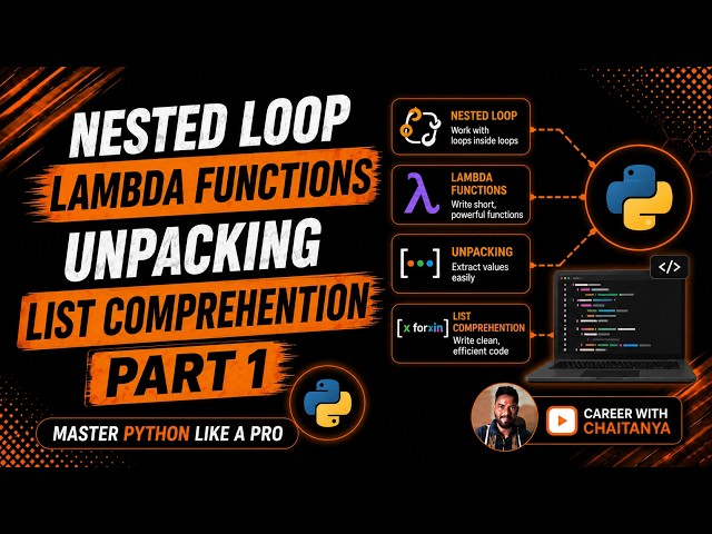 Master Python: Nested Loops, Lambda Functions, Unpacking & List Comprehension