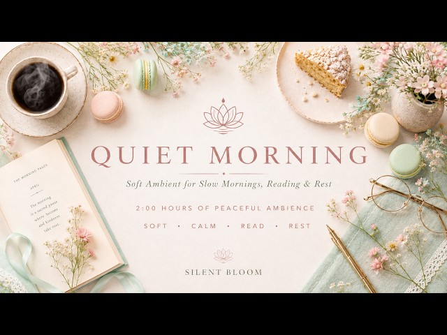 Quiet Morning ☕ 2 Hours of Soft Ambience for Slow Mornings, Reading & Rest