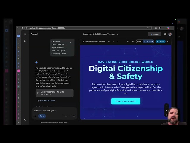 Gemini to Google Sites Part 1: Creating Interactive Learning website